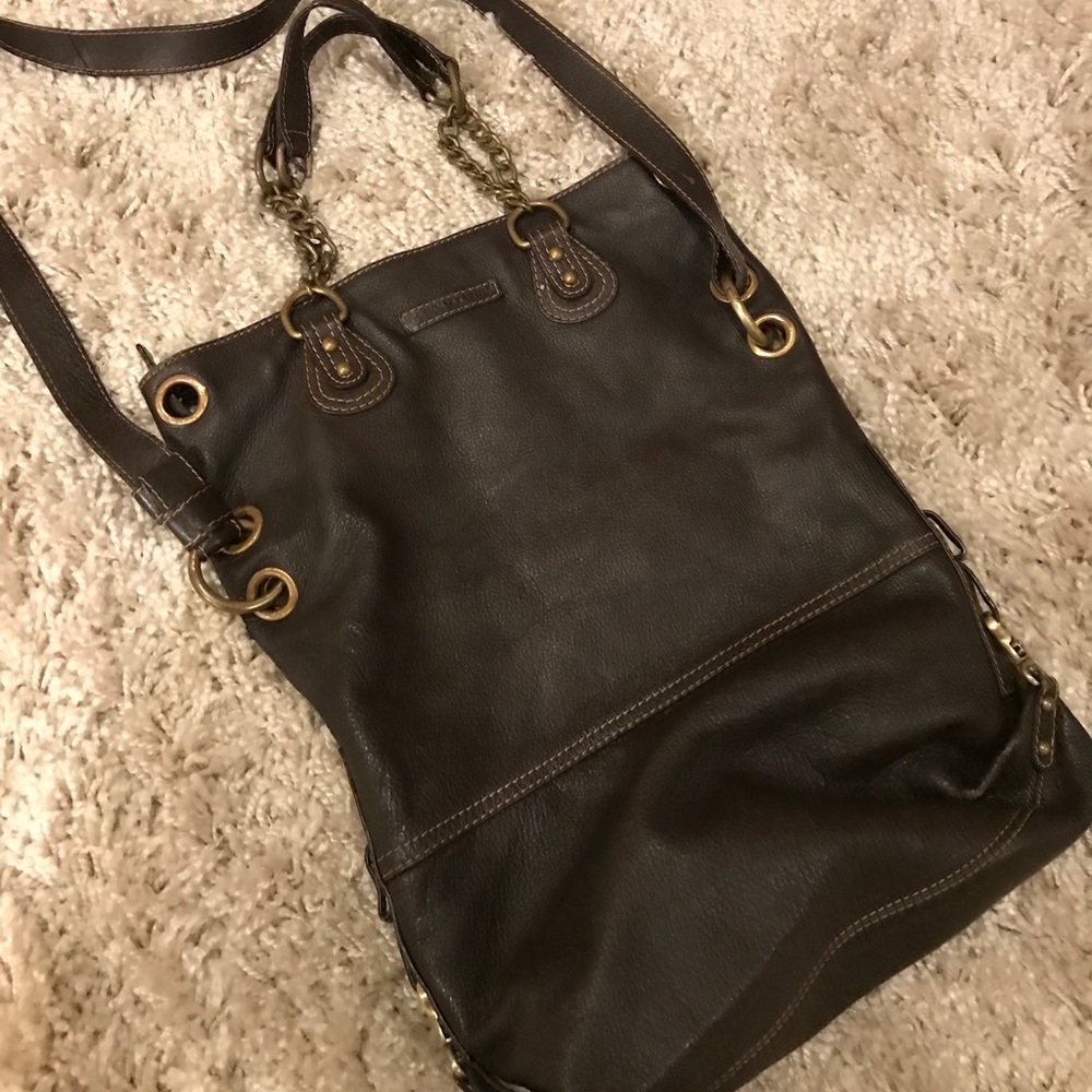 Amazing convertible leather BCBG bag